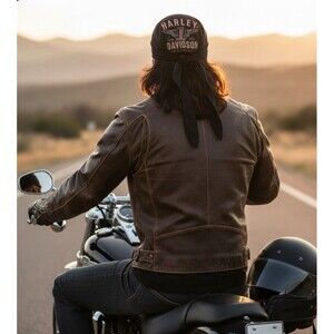 Harley Davidson Black 1903 Cap Bandana Genuine # 1 Motorcycle Embroidery Size L